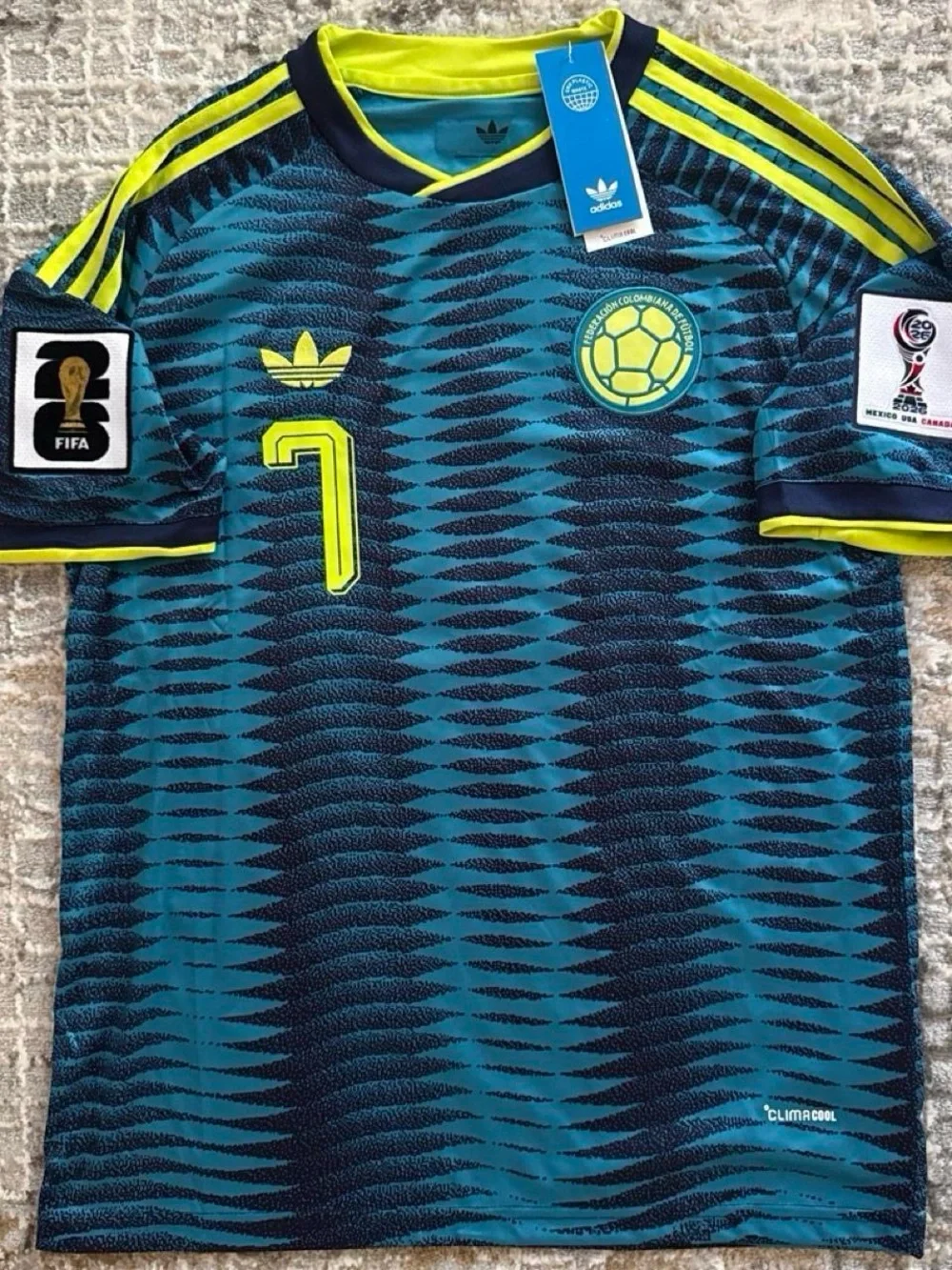 Luis Diaz Colombia World Cup 2026 Away Kit Jersey